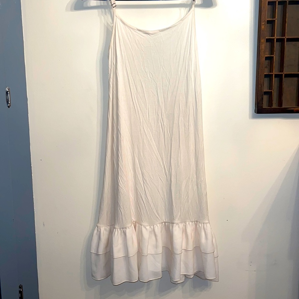 NWOT Matilda Jane white dress extender slip dress ruffles